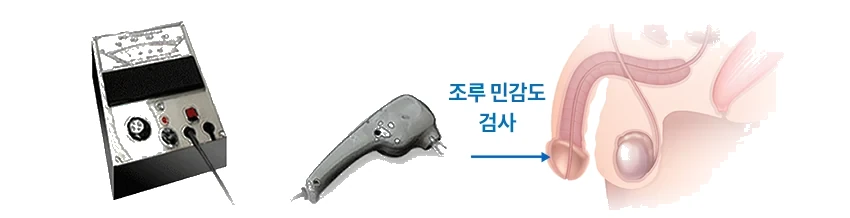 음경 진동각 검사에서 확인하는 부위와 결과 구분